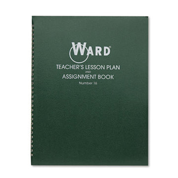 Ward® Lesson Plan Book, Daily-weekly, Two-page Spread (six Classes), 11 X 8.5, Green Cover freeshipping - TVN Wholesale